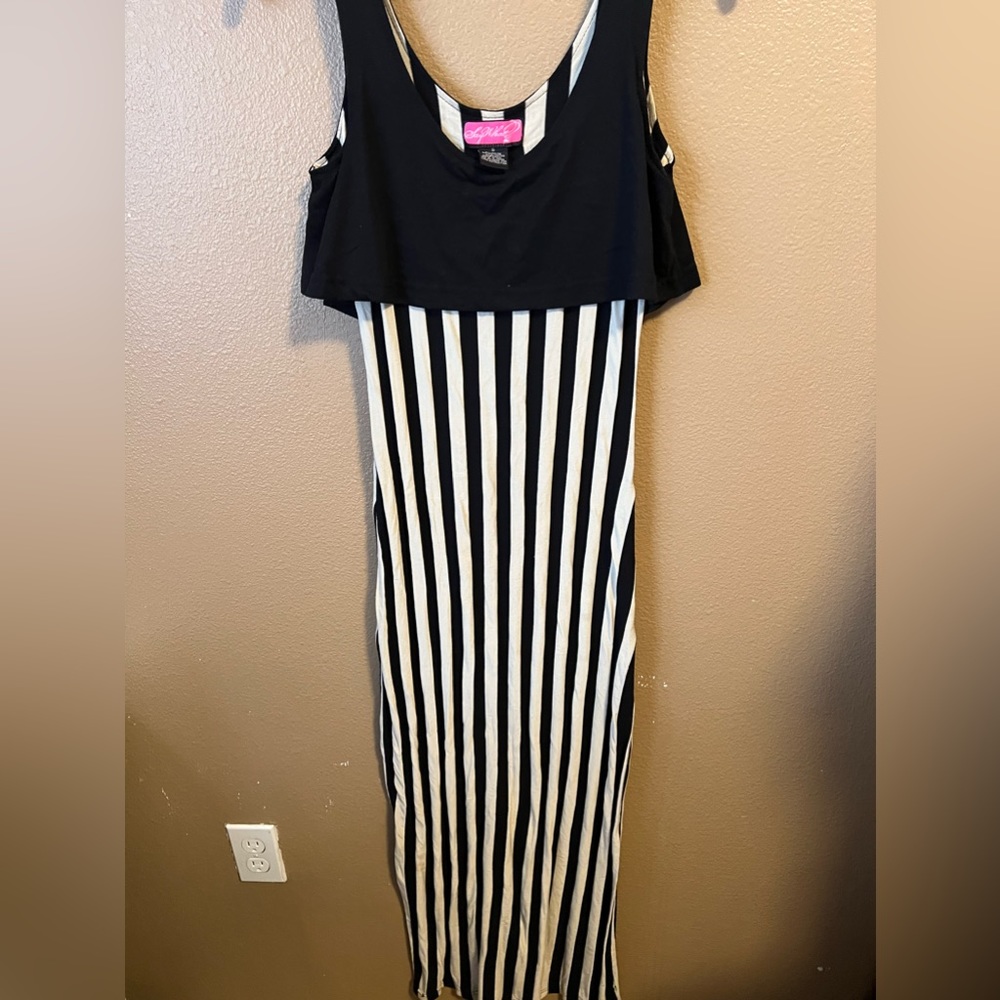 Striped maxi dress
